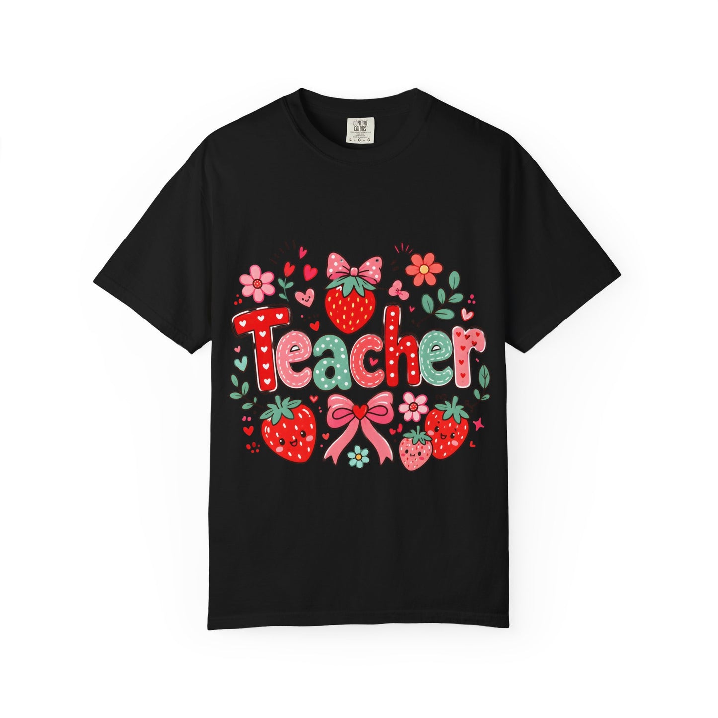 Teacher Strawberry Floral T-Shirt