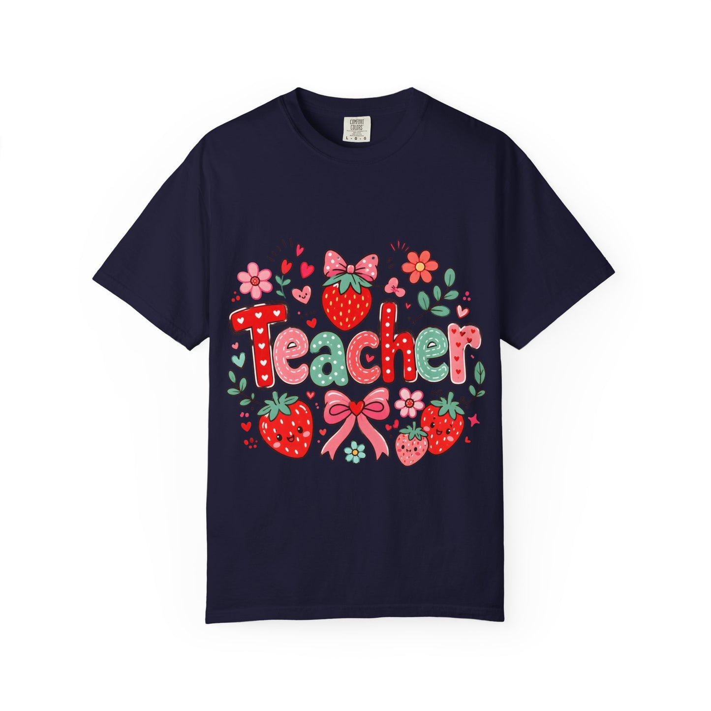Teacher Strawberry Floral T-Shirt