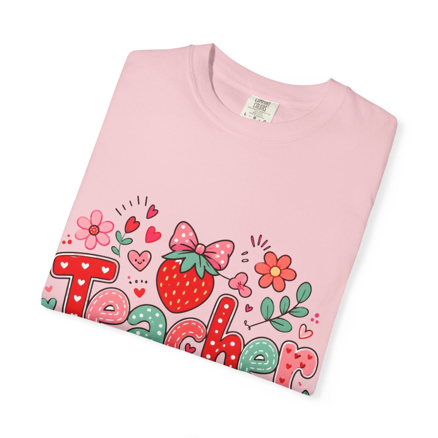 Teacher Strawberry Floral T-Shirt