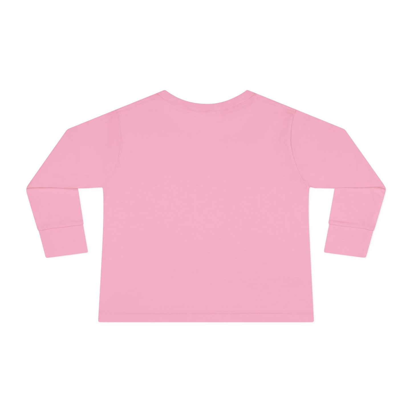 Toddler Long Sleeve Tee — "Hooked on the Outdoors" Cute Fishing Deer Graphic