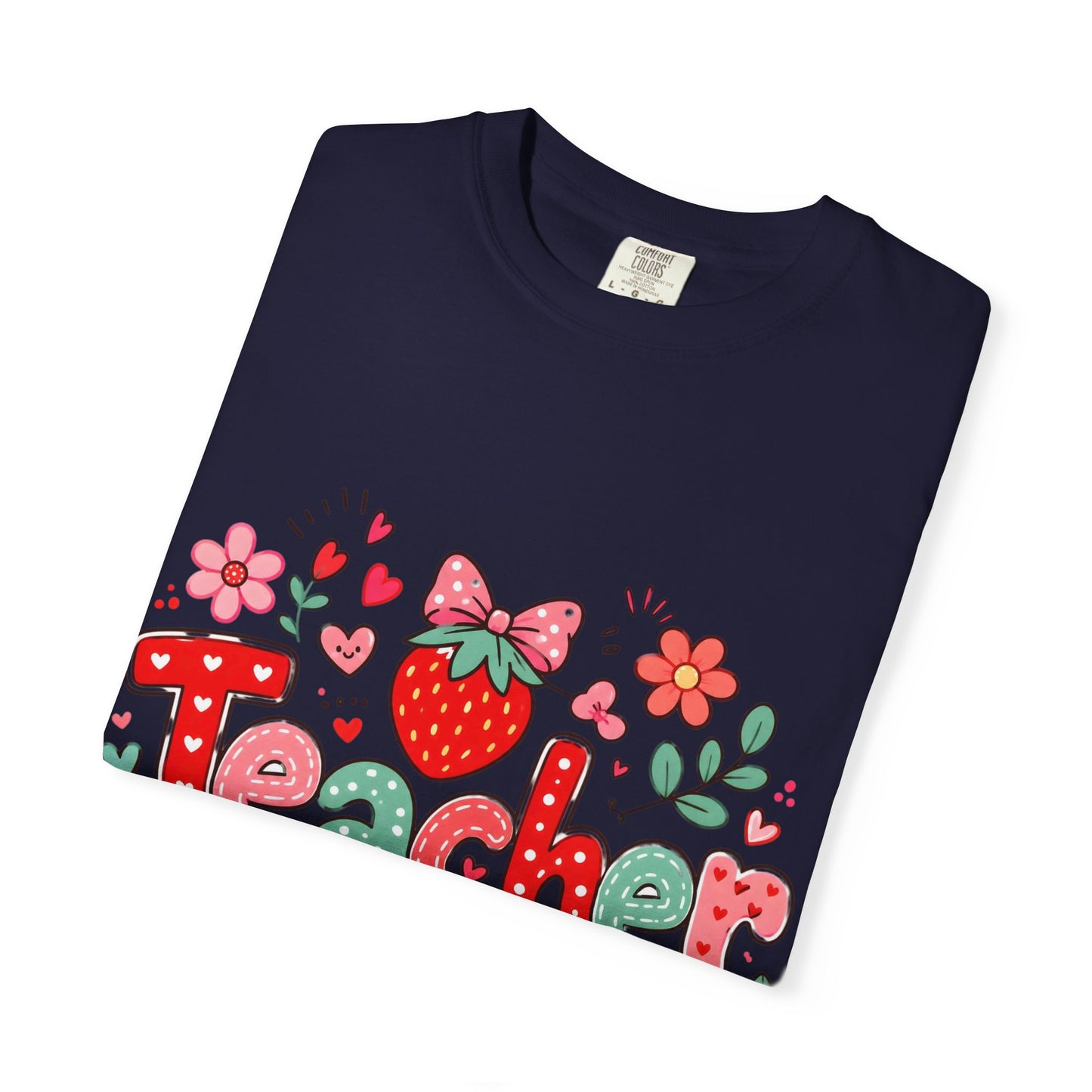 Teacher Strawberry Floral T-Shirt