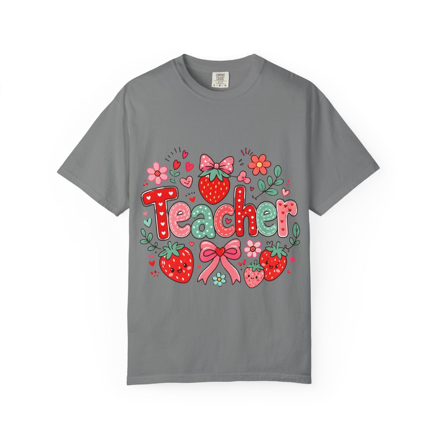 Teacher Strawberry Floral T-Shirt