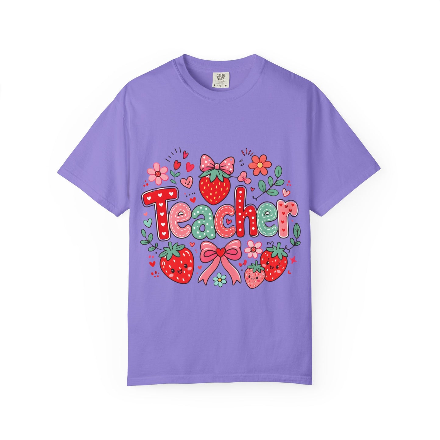 Teacher Strawberry Floral T-Shirt