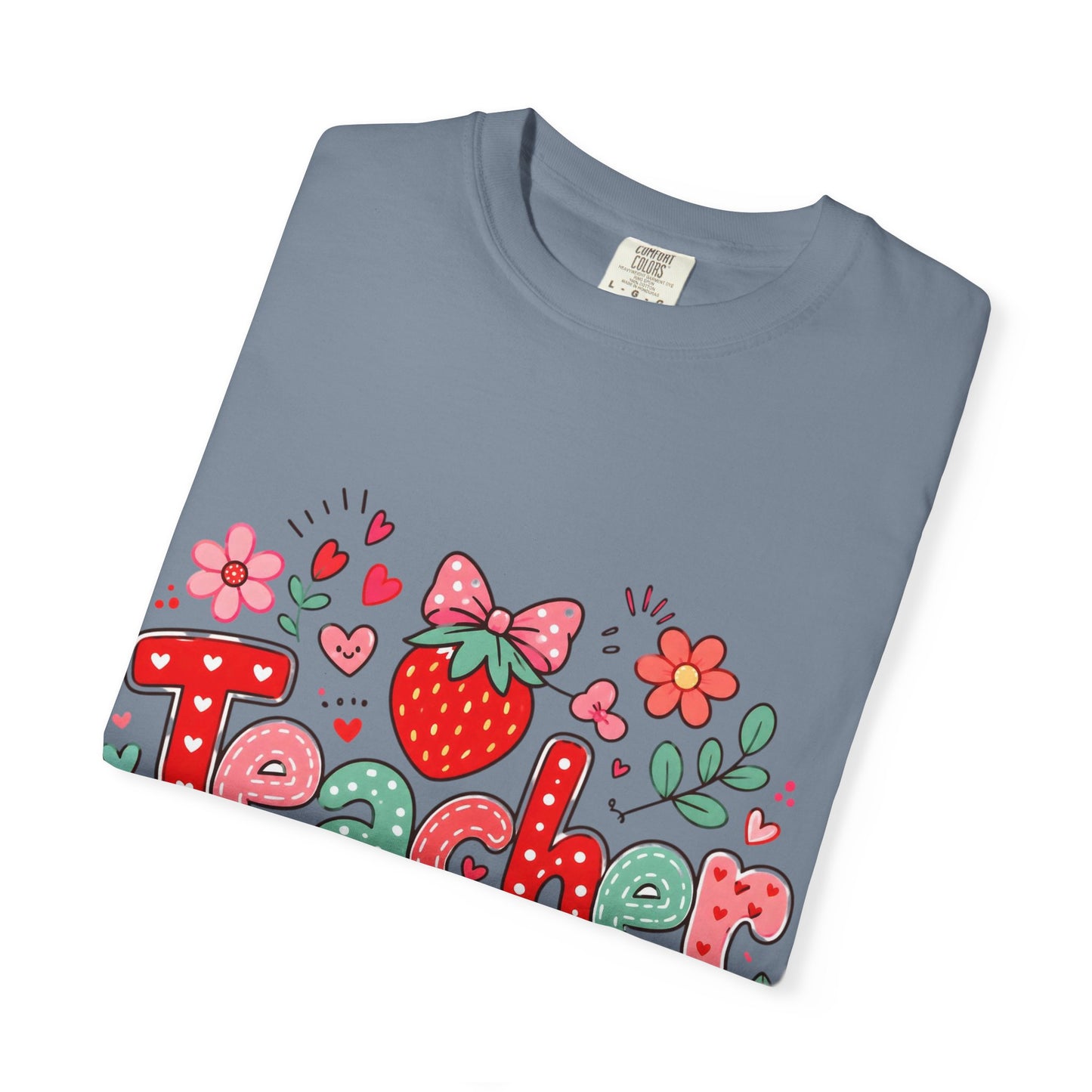 Teacher Strawberry Floral T-Shirt