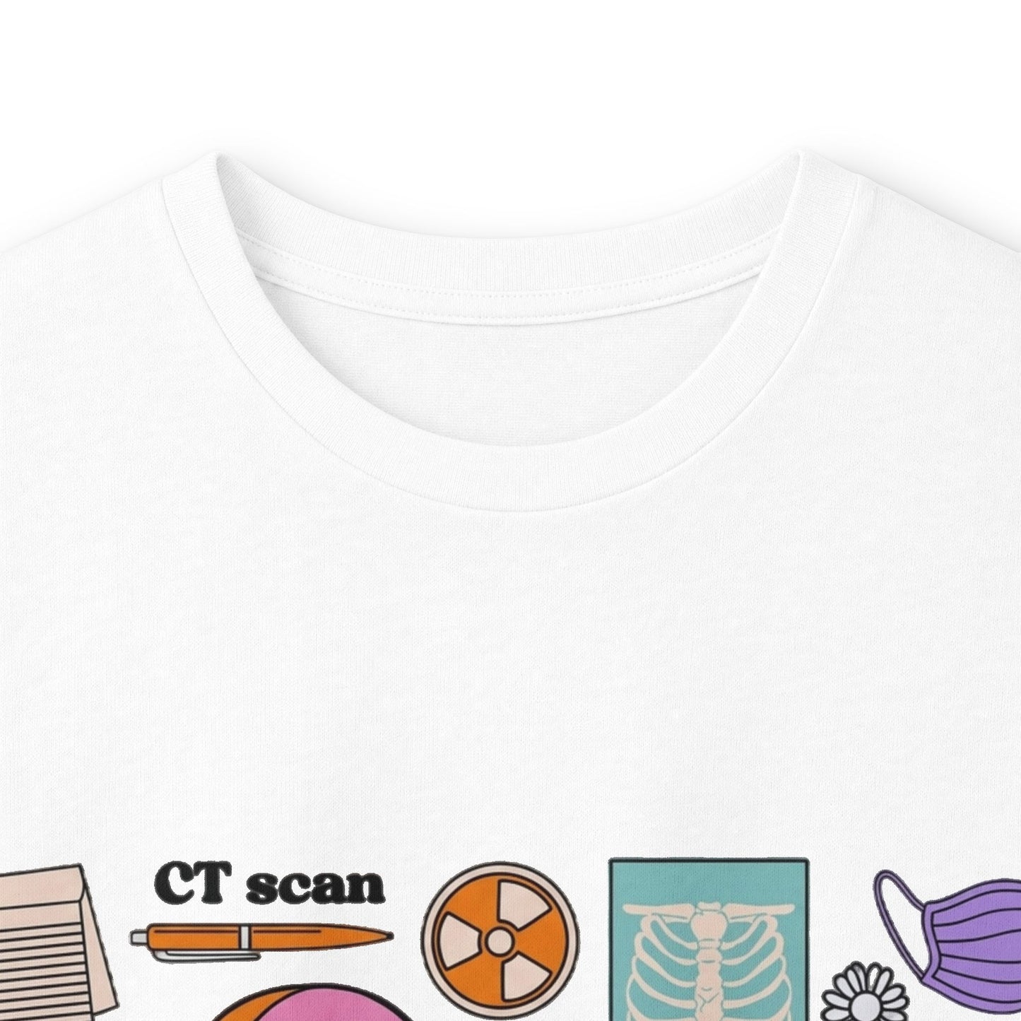 Rad Tech Collage Long Sleeve Tee — Radiology Technologist Graphic Shirt