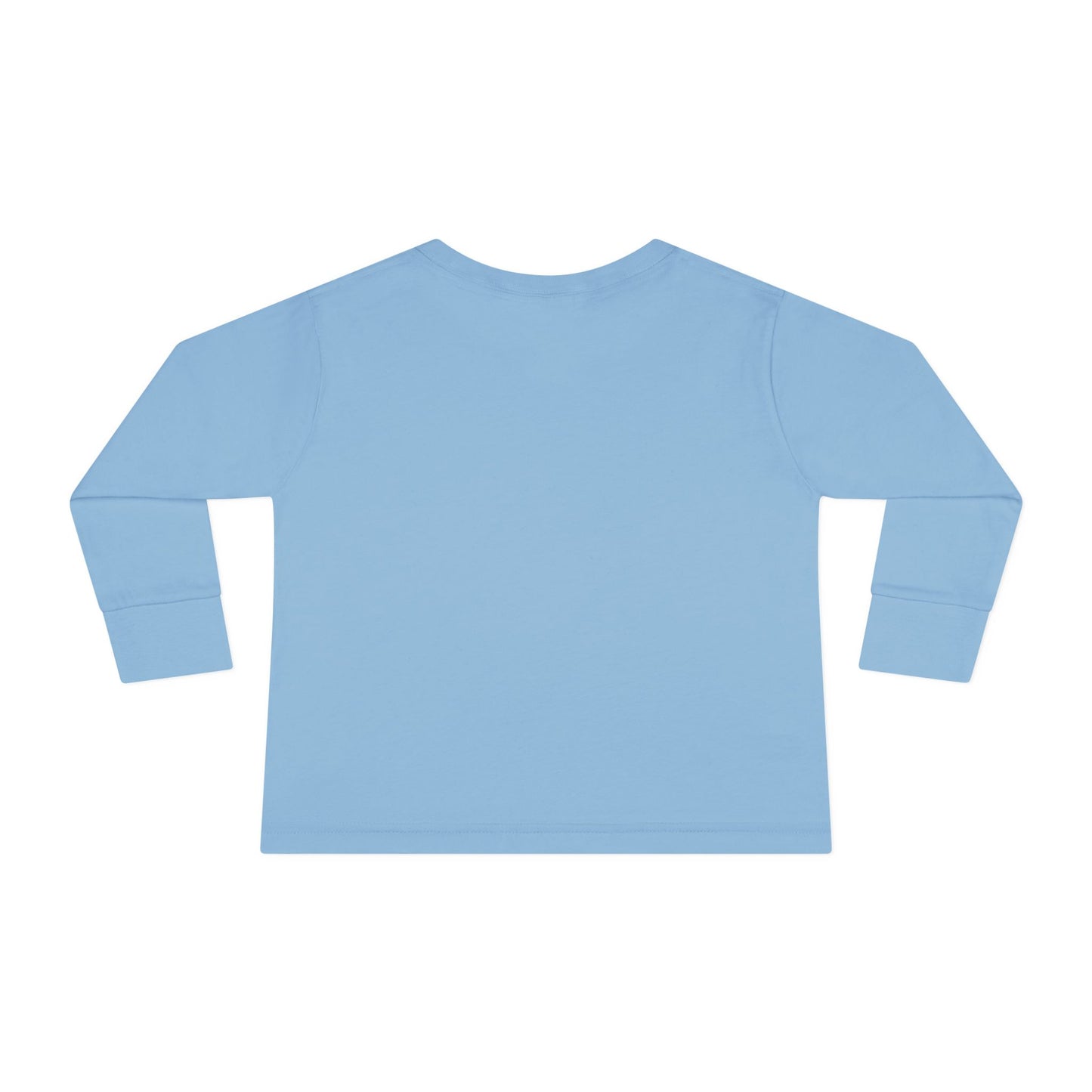 Toddler Long Sleeve Tee — "Hooked on the Outdoors" Cute Fishing Deer Graphic