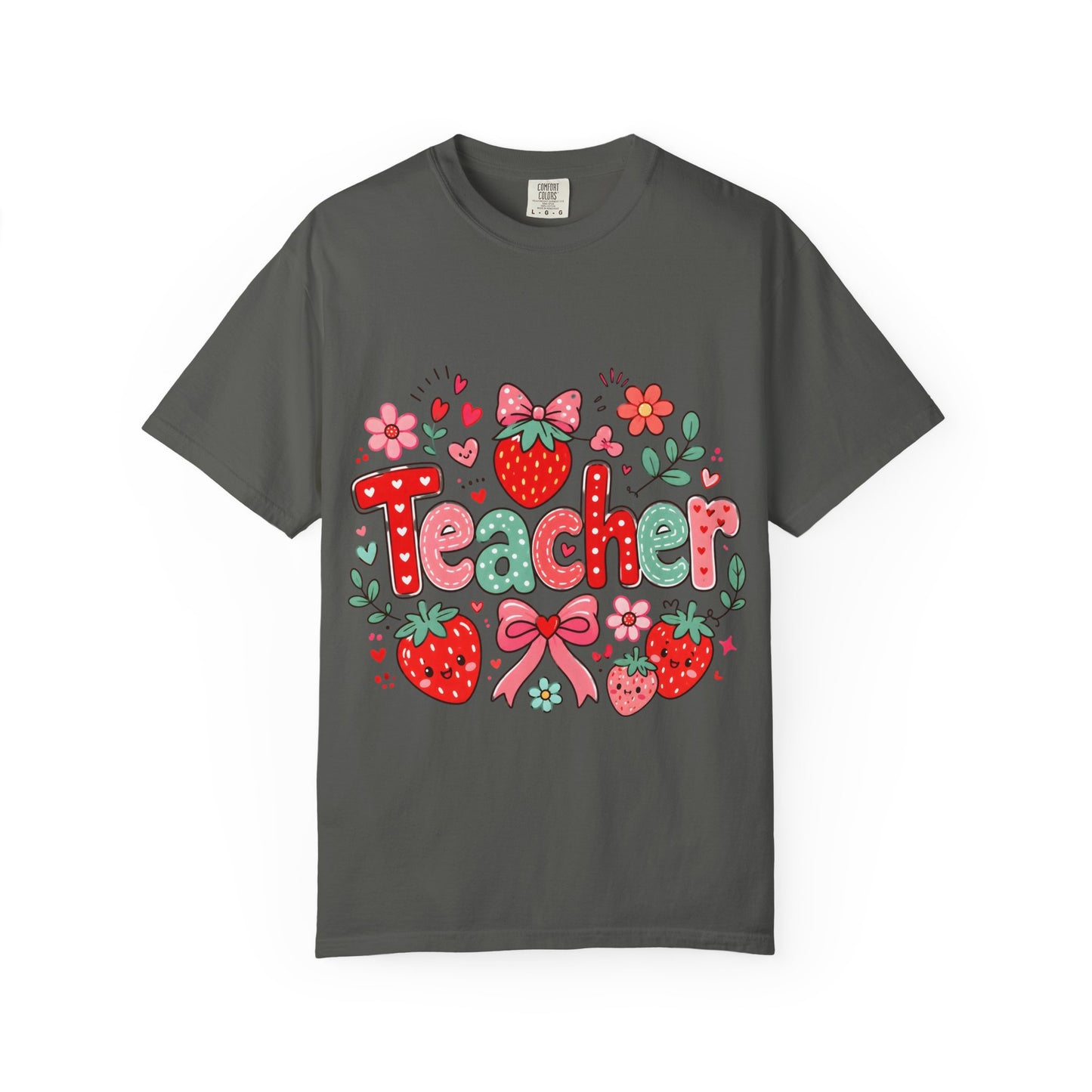 Teacher Strawberry Floral T-Shirt