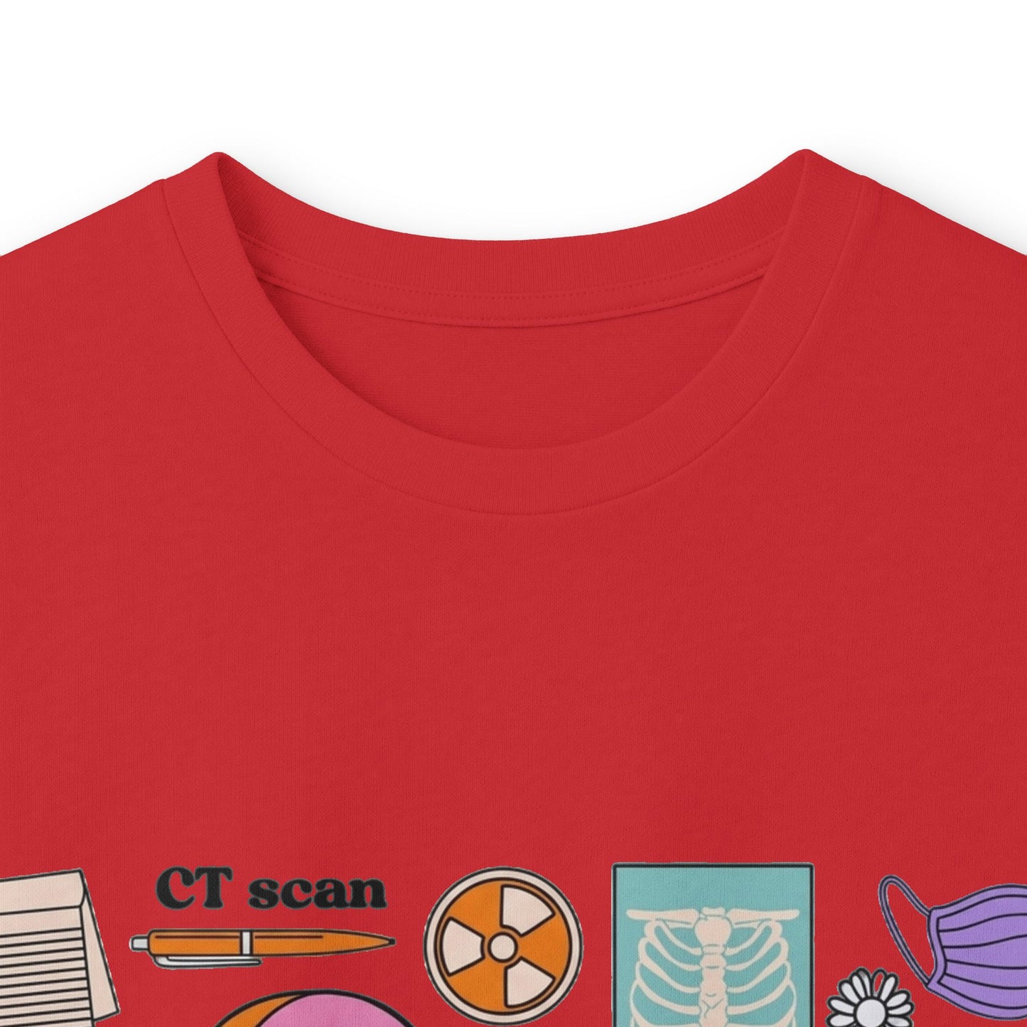 Rad Tech Collage Long Sleeve Tee — Radiology Technologist Graphic Shirt