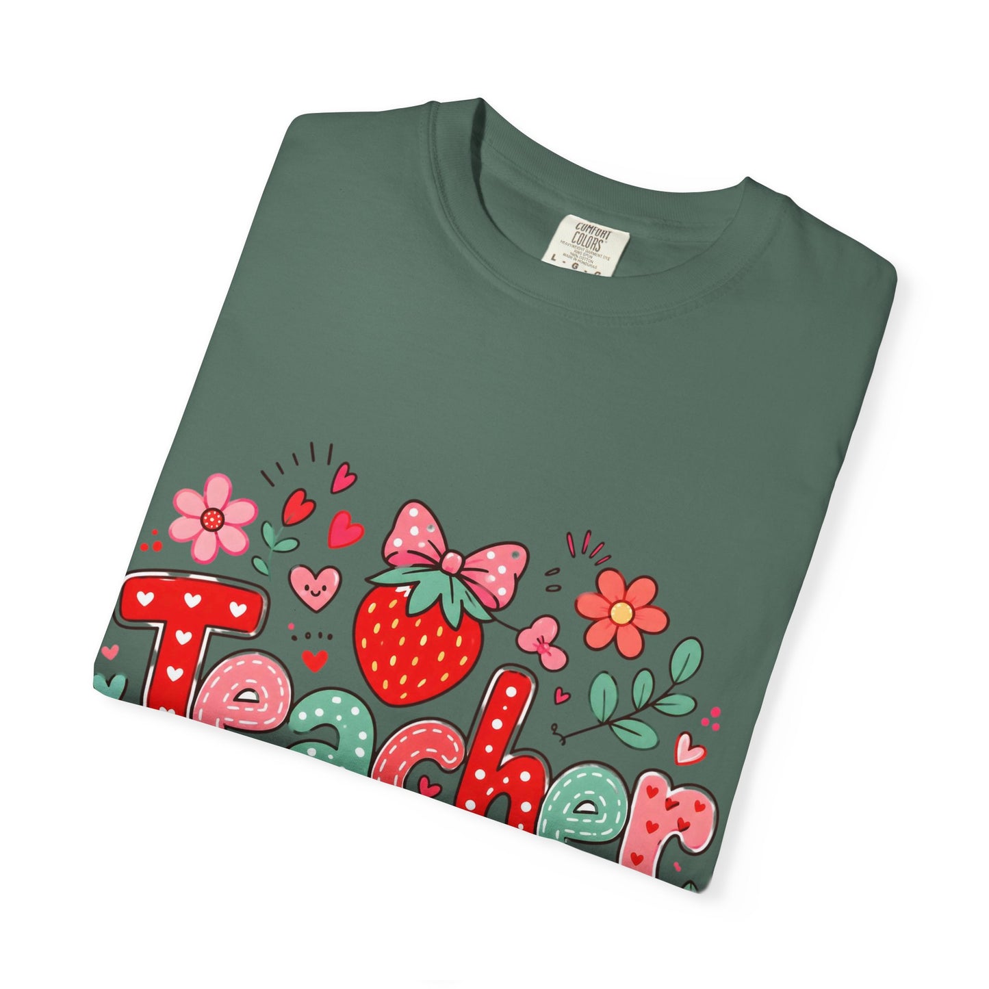 Teacher Strawberry Floral T-Shirt