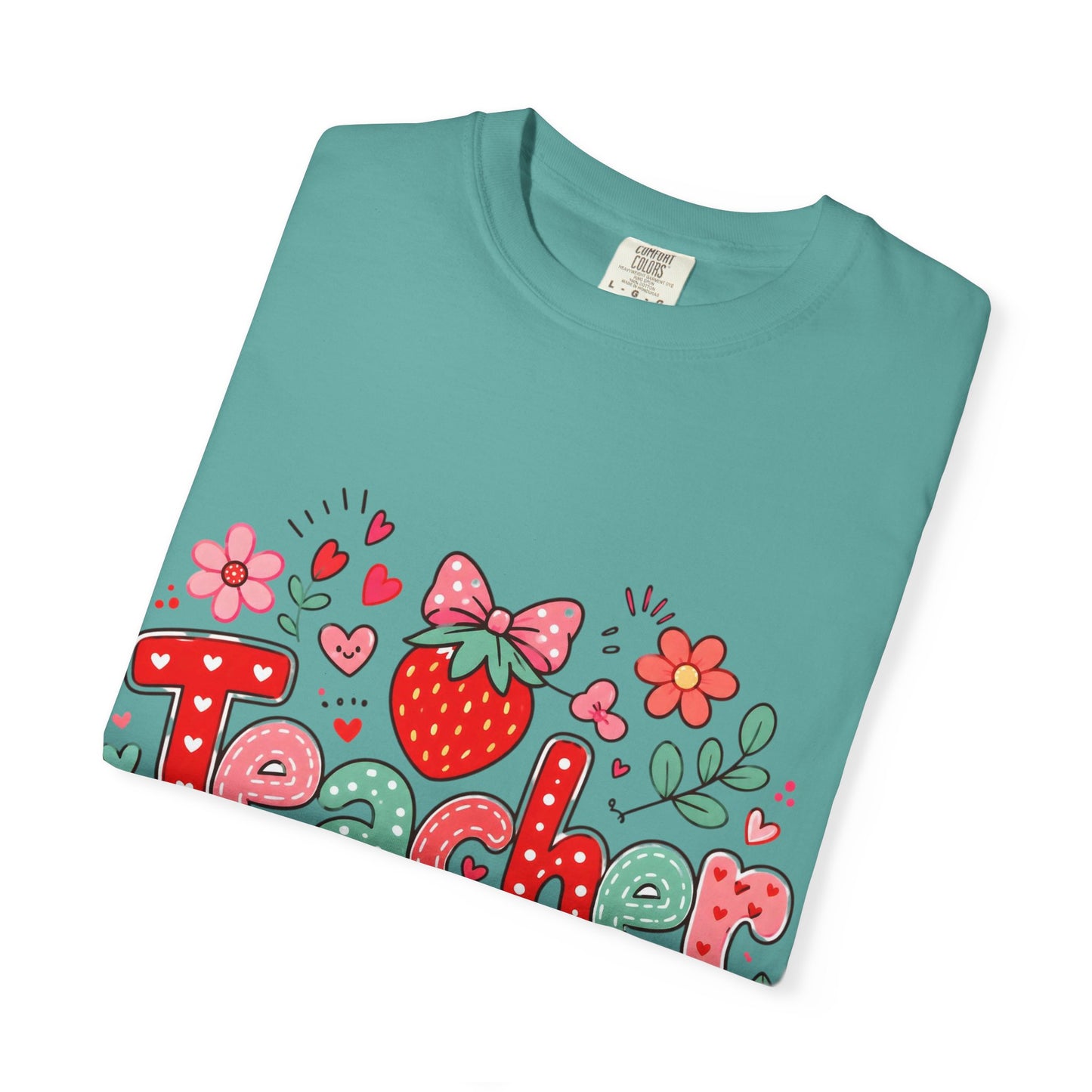 Teacher Strawberry Floral T-Shirt