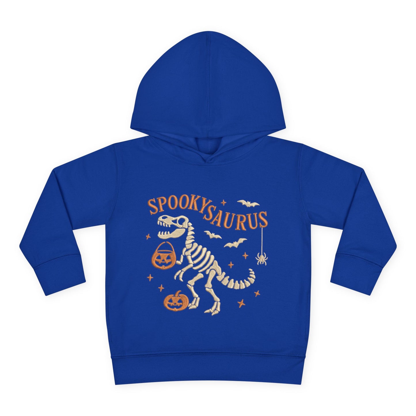 Spookysaurus Toddler Hoodie — Cute Dinosaur Skeleton Halloween Pullover