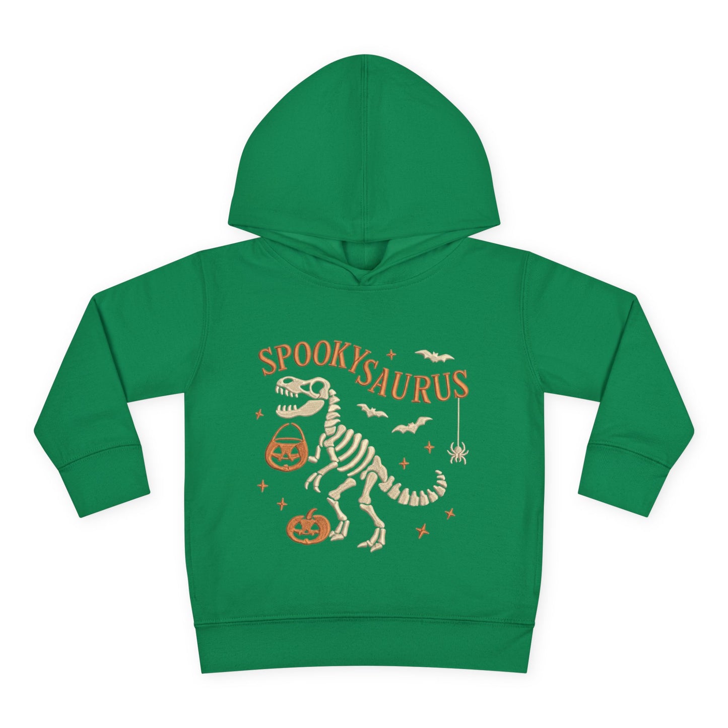 Spookysaurus Toddler Hoodie — Cute Dinosaur Skeleton Halloween Pullover