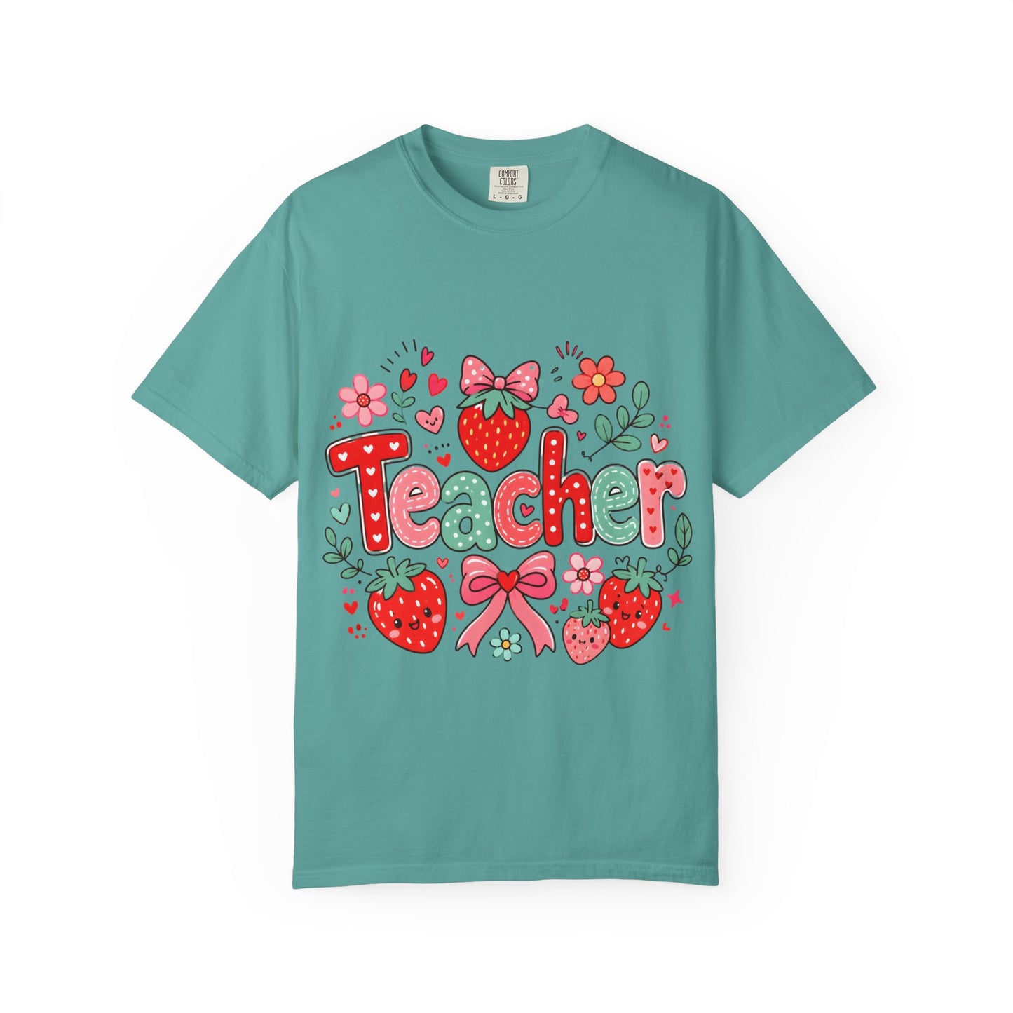 Teacher Strawberry Floral T-Shirt