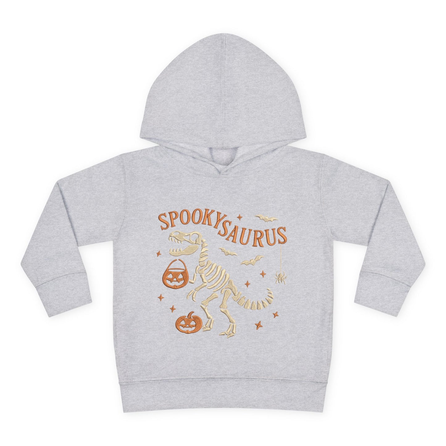 Spookysaurus Toddler Hoodie — Cute Dinosaur Skeleton Halloween Pullover