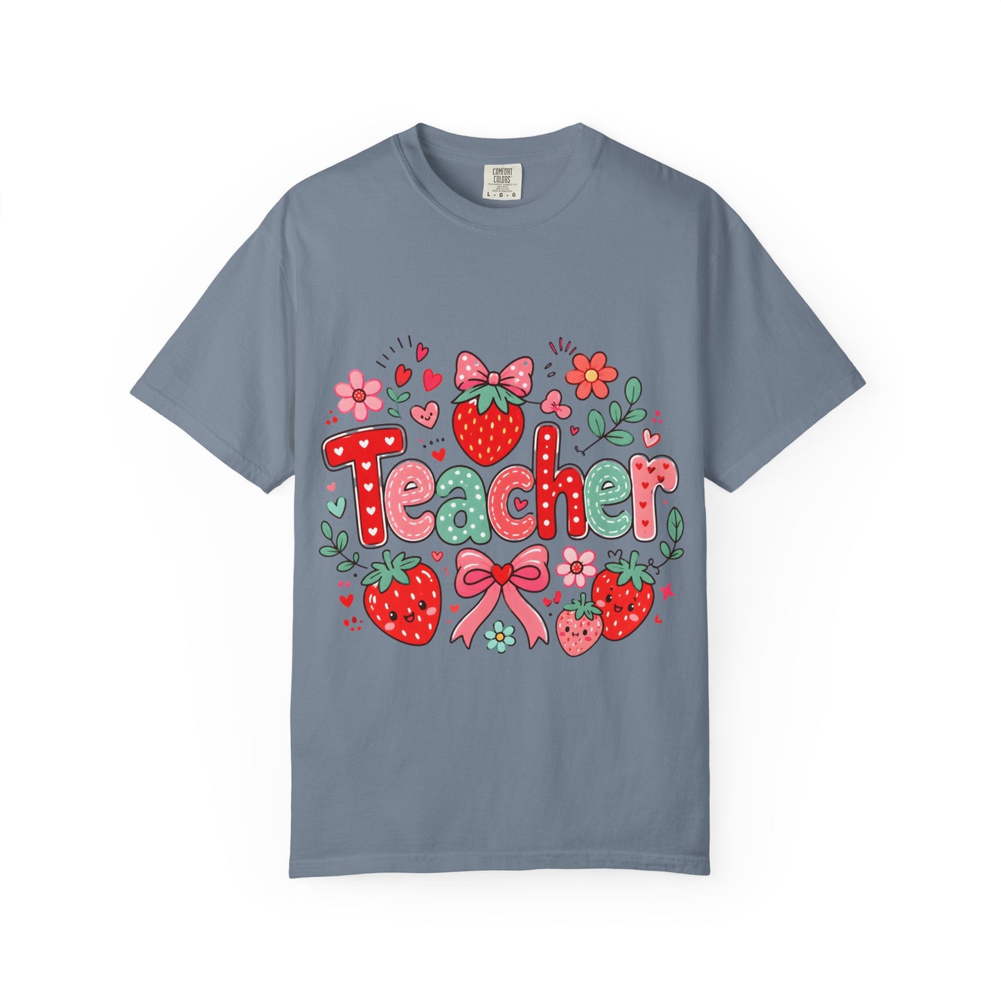 Teacher Strawberry Floral T-Shirt