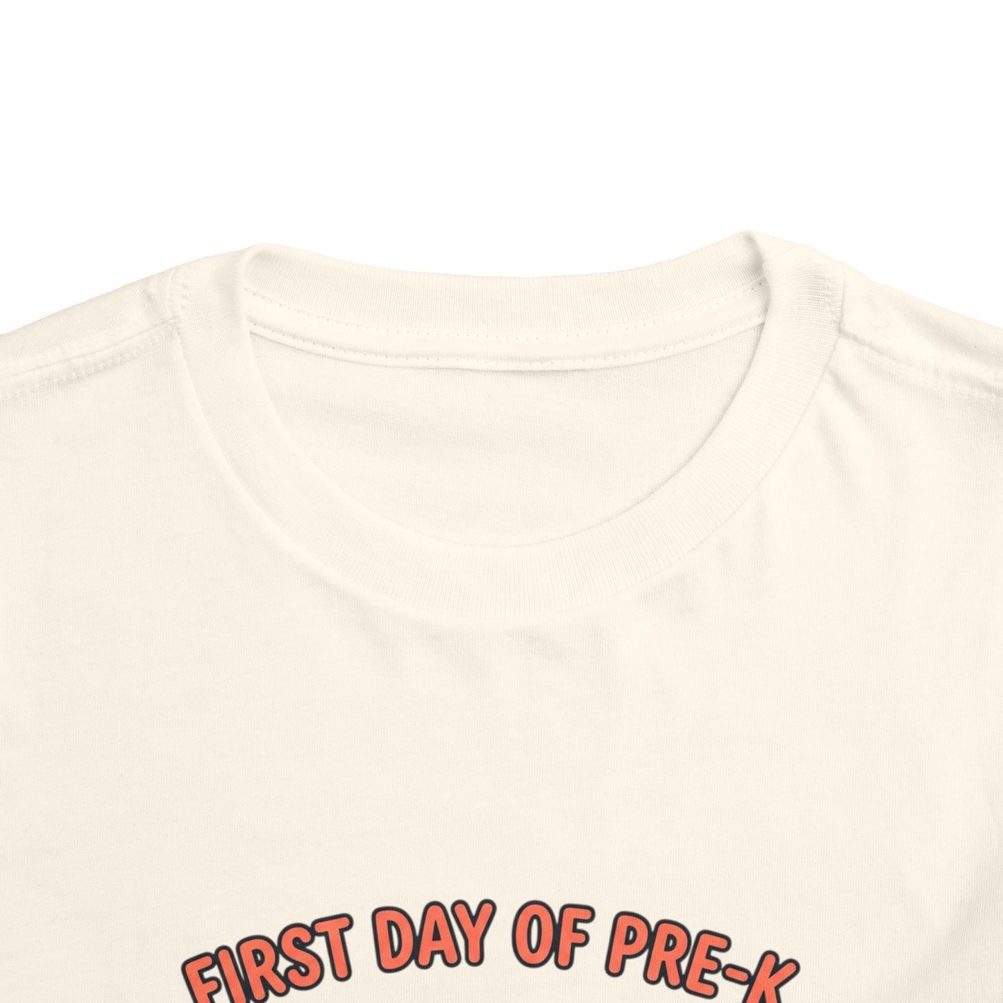 Toddler Tee - "First Day of Pre-K" Cute Backpack Design
