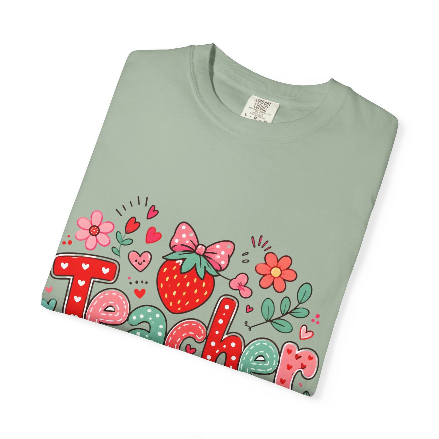 Teacher Strawberry Floral T-Shirt