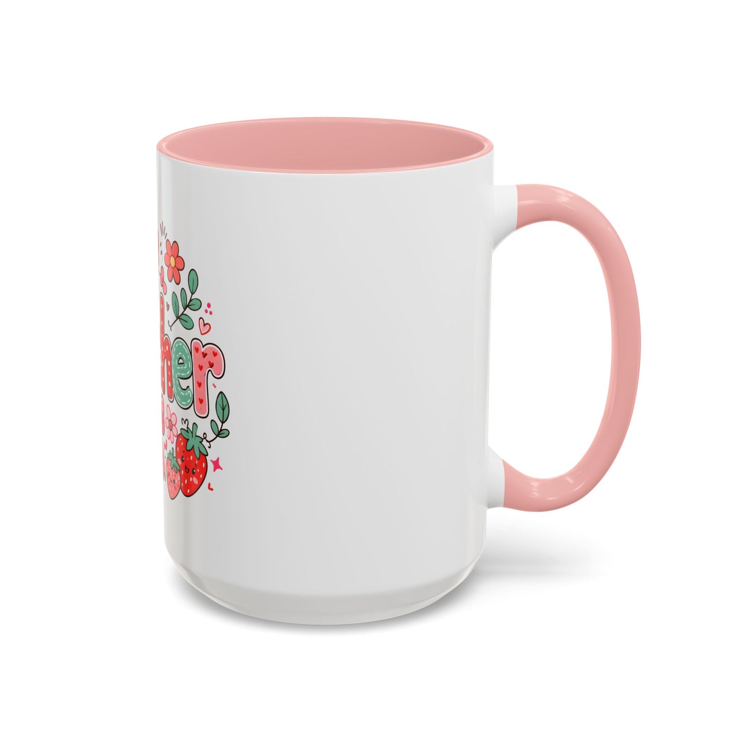 Teacher Strawberry Accent Coffee Mug — Cute Thank You Gift for Teachers