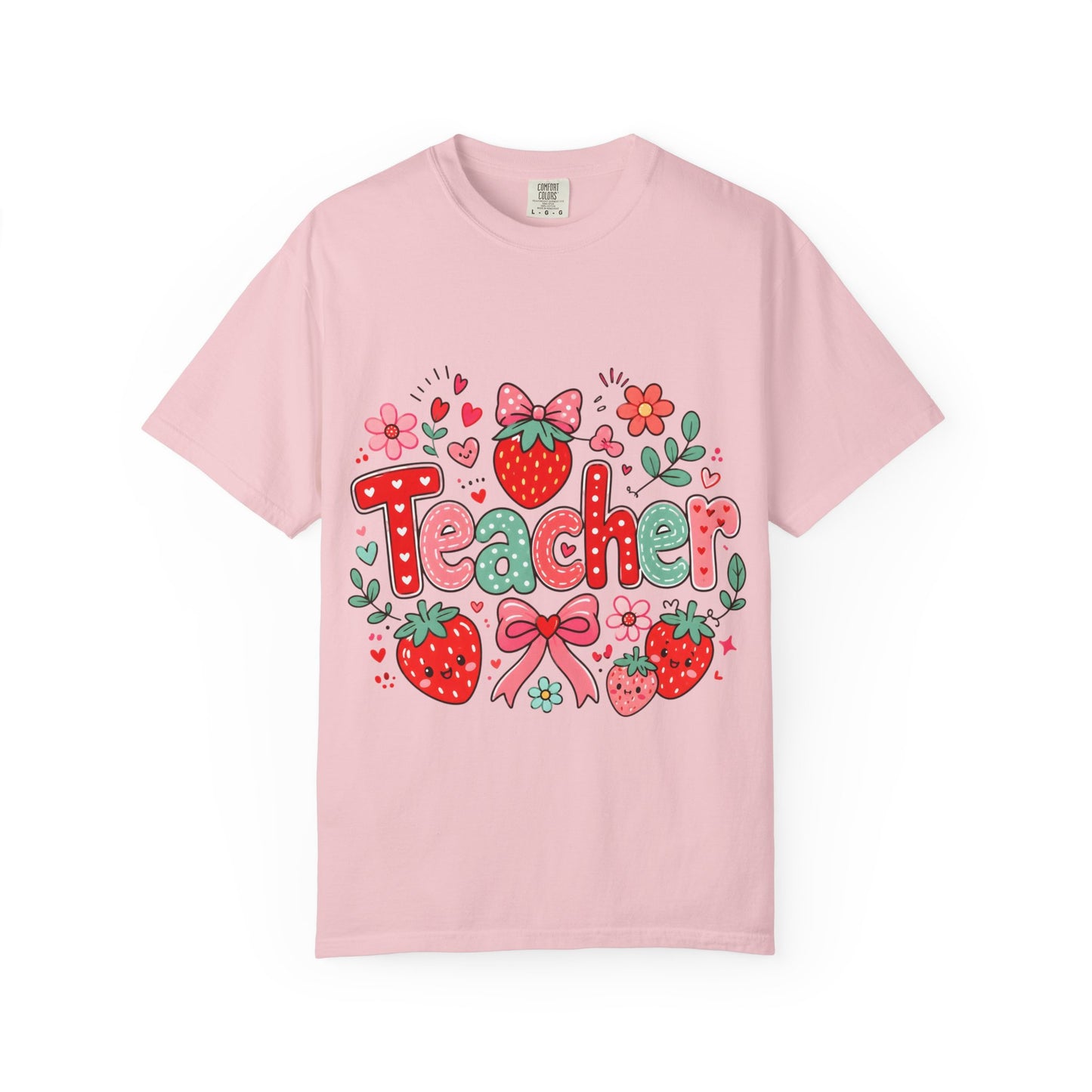 Teacher Strawberry Floral T-Shirt