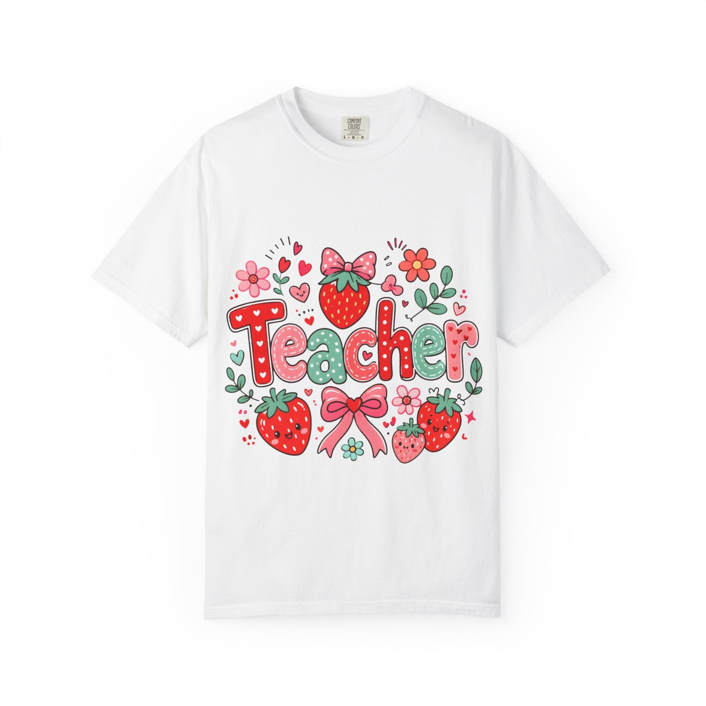 Teacher Strawberry Floral T-Shirt