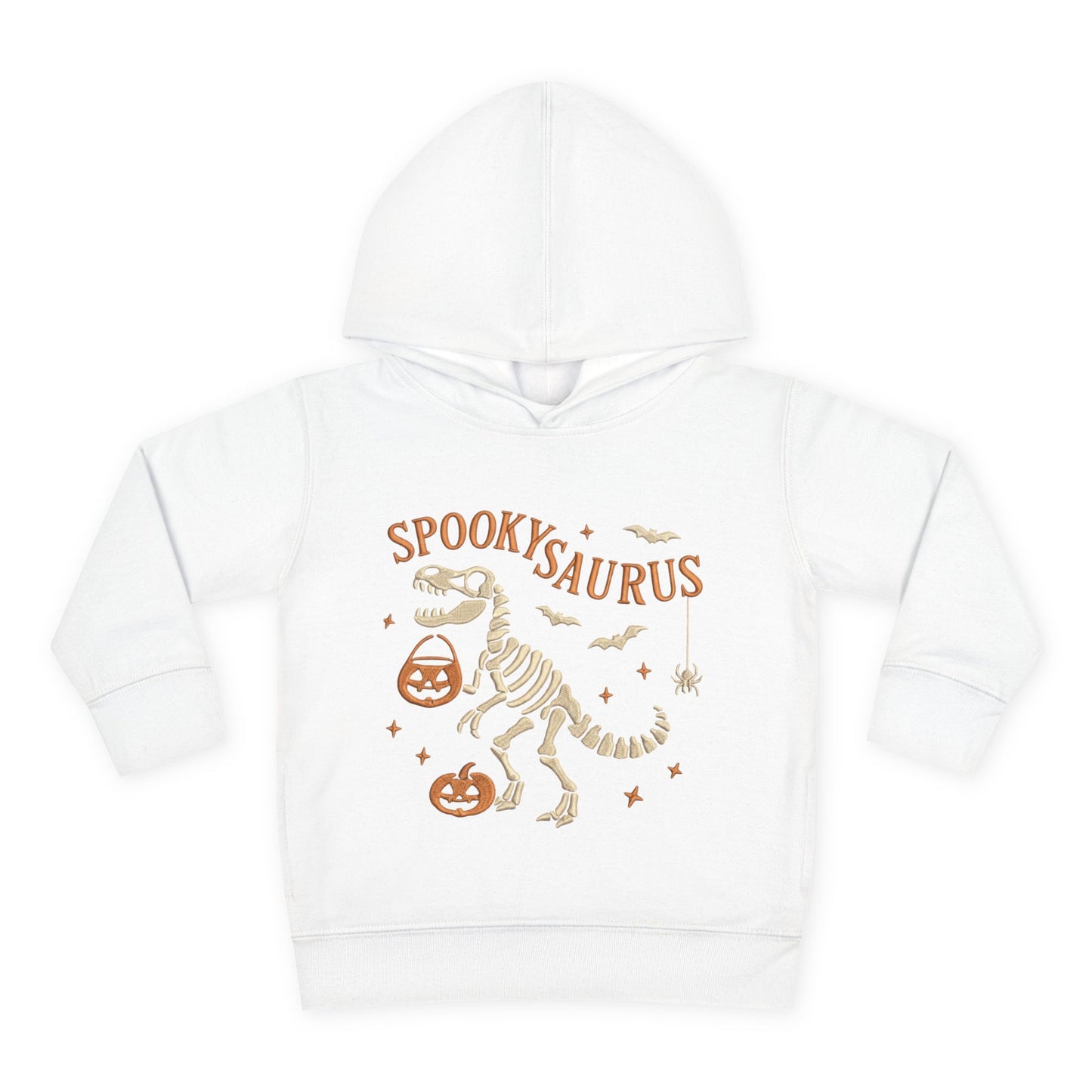 Spookysaurus Toddler Hoodie — Cute Dinosaur Skeleton Halloween Pullover