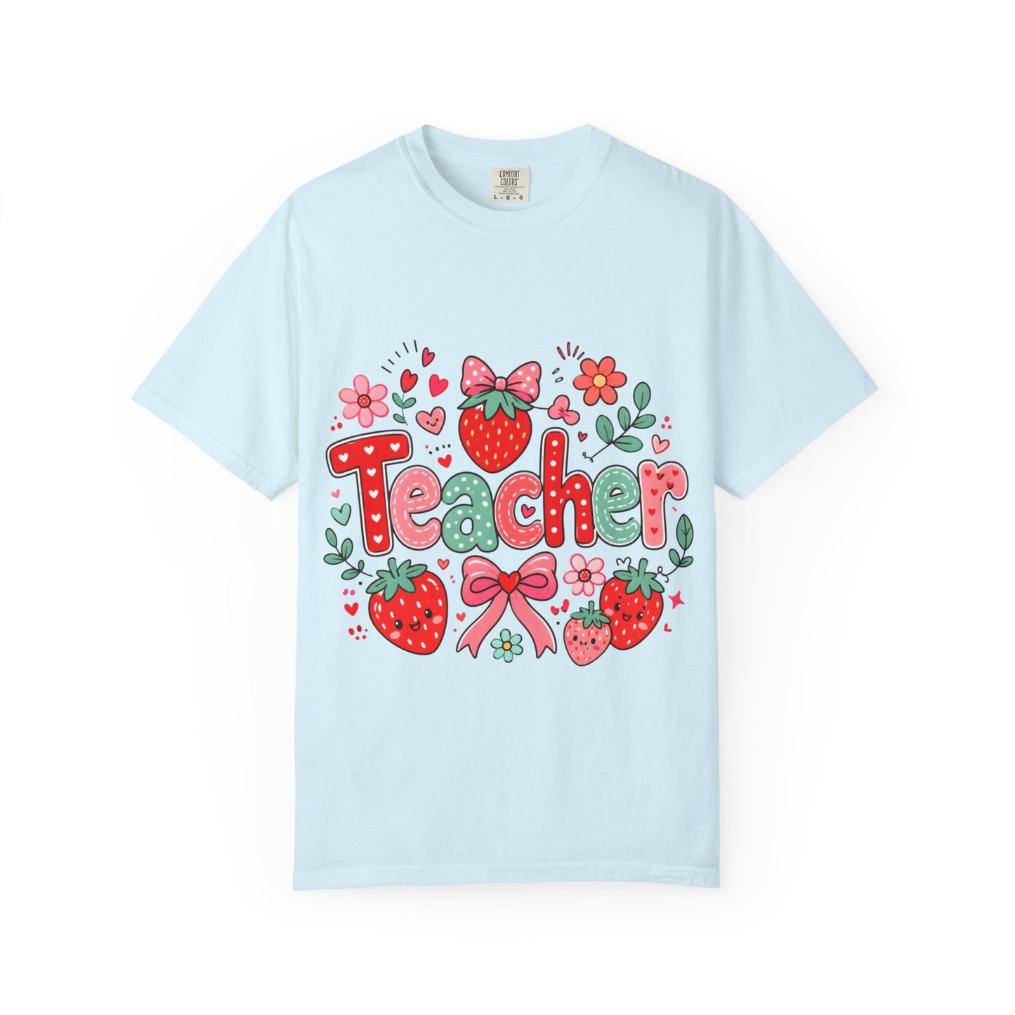 Teacher Strawberry Floral T-Shirt