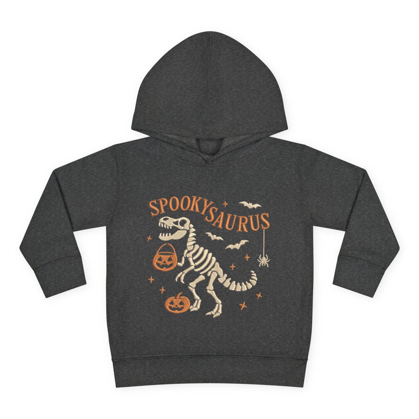 Spookysaurus Toddler Hoodie — Cute Dinosaur Skeleton Halloween Pullover