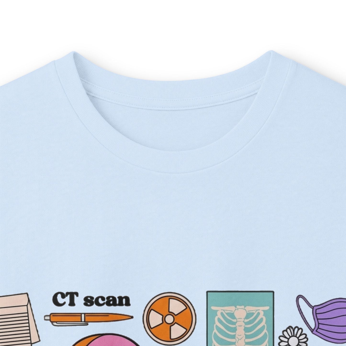 Rad Tech Collage Long Sleeve Tee — Radiology Technologist Graphic Shirt