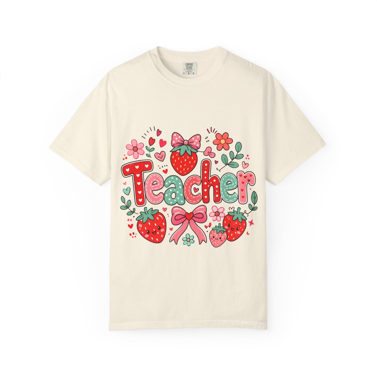 Teacher Strawberry Floral T-Shirt