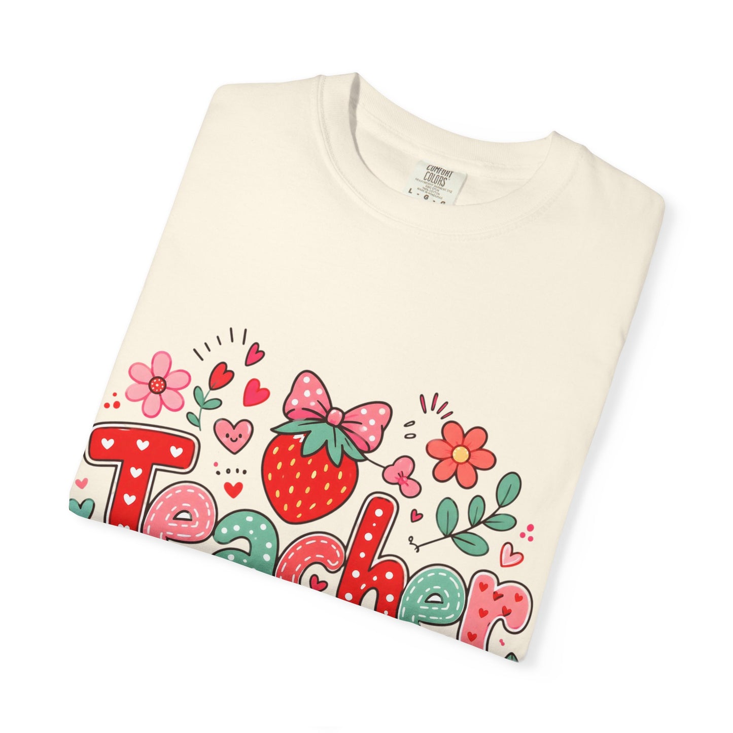 Teacher Strawberry Floral T-Shirt
