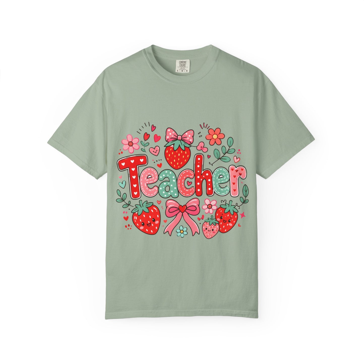 Teacher Strawberry Floral T-Shirt