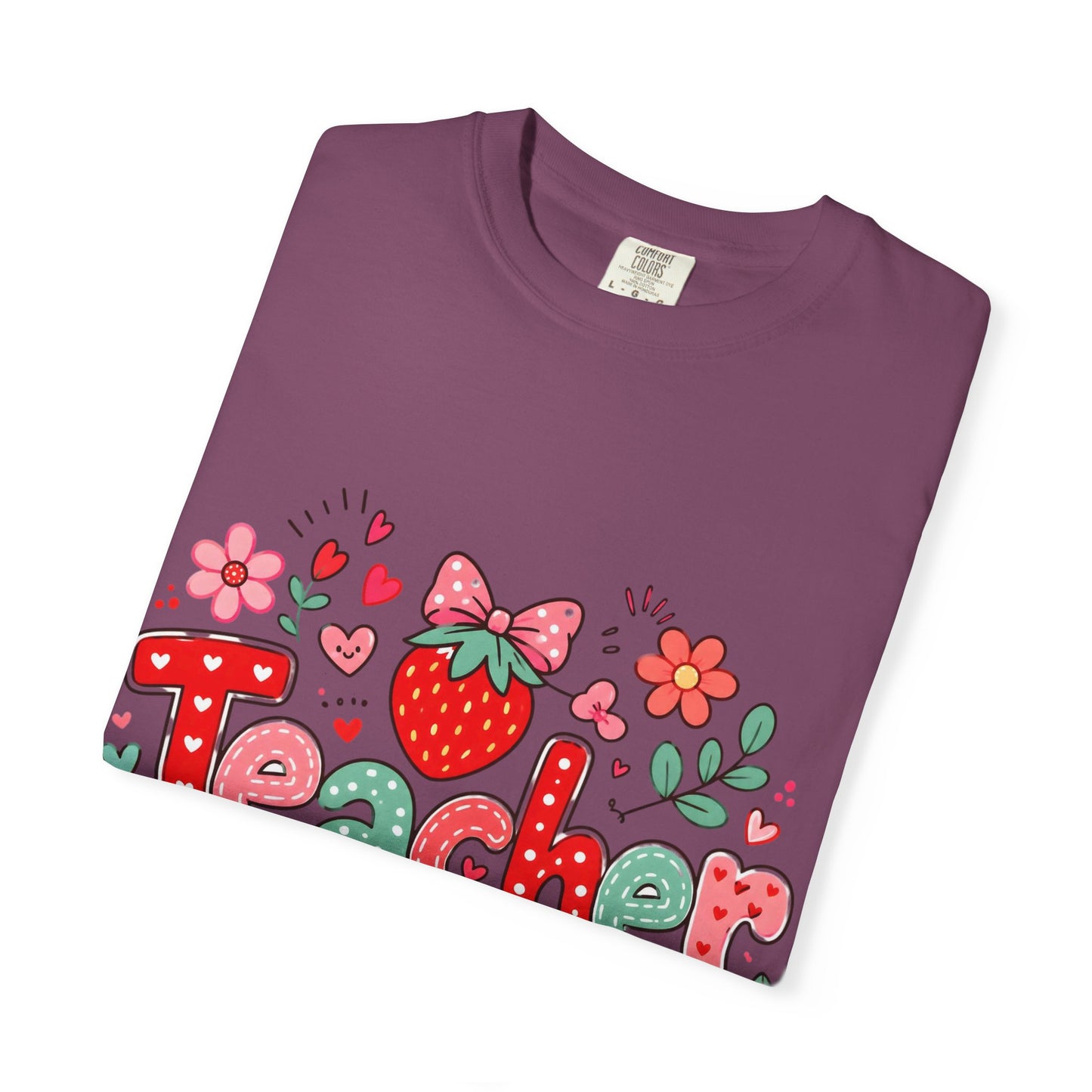 Teacher Strawberry Floral T-Shirt