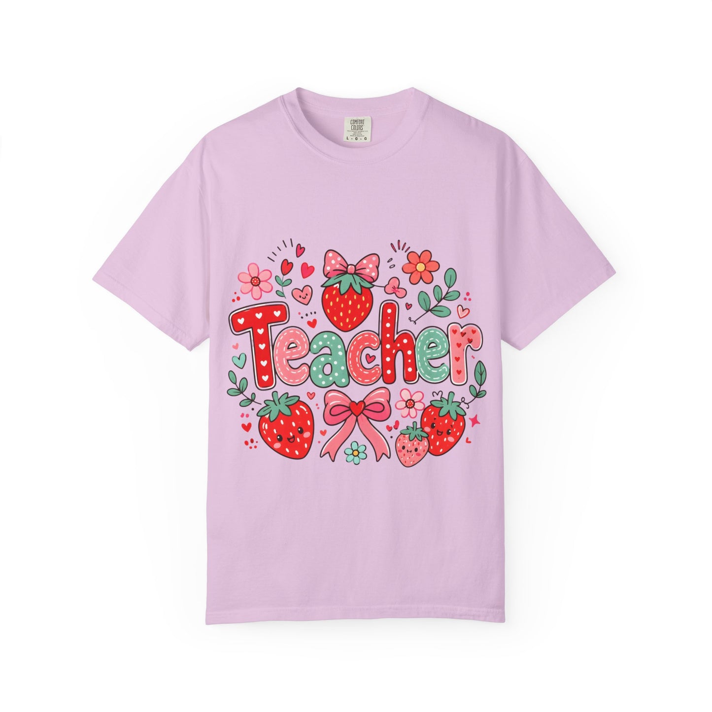 Teacher Strawberry Floral T-Shirt