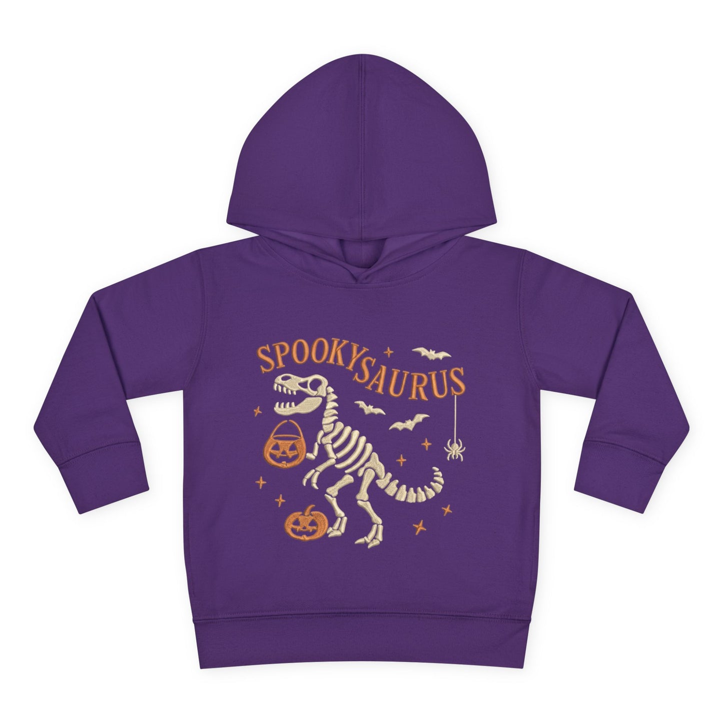 Spookysaurus Toddler Hoodie — Cute Dinosaur Skeleton Halloween Pullover