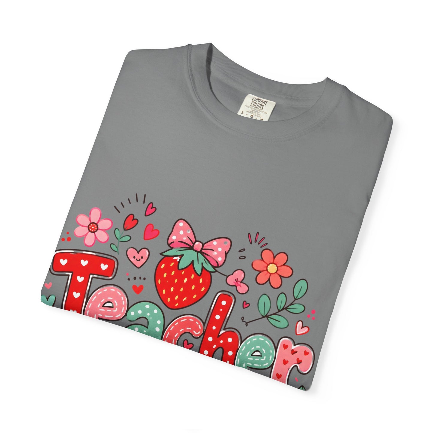 Teacher Strawberry Floral T-Shirt