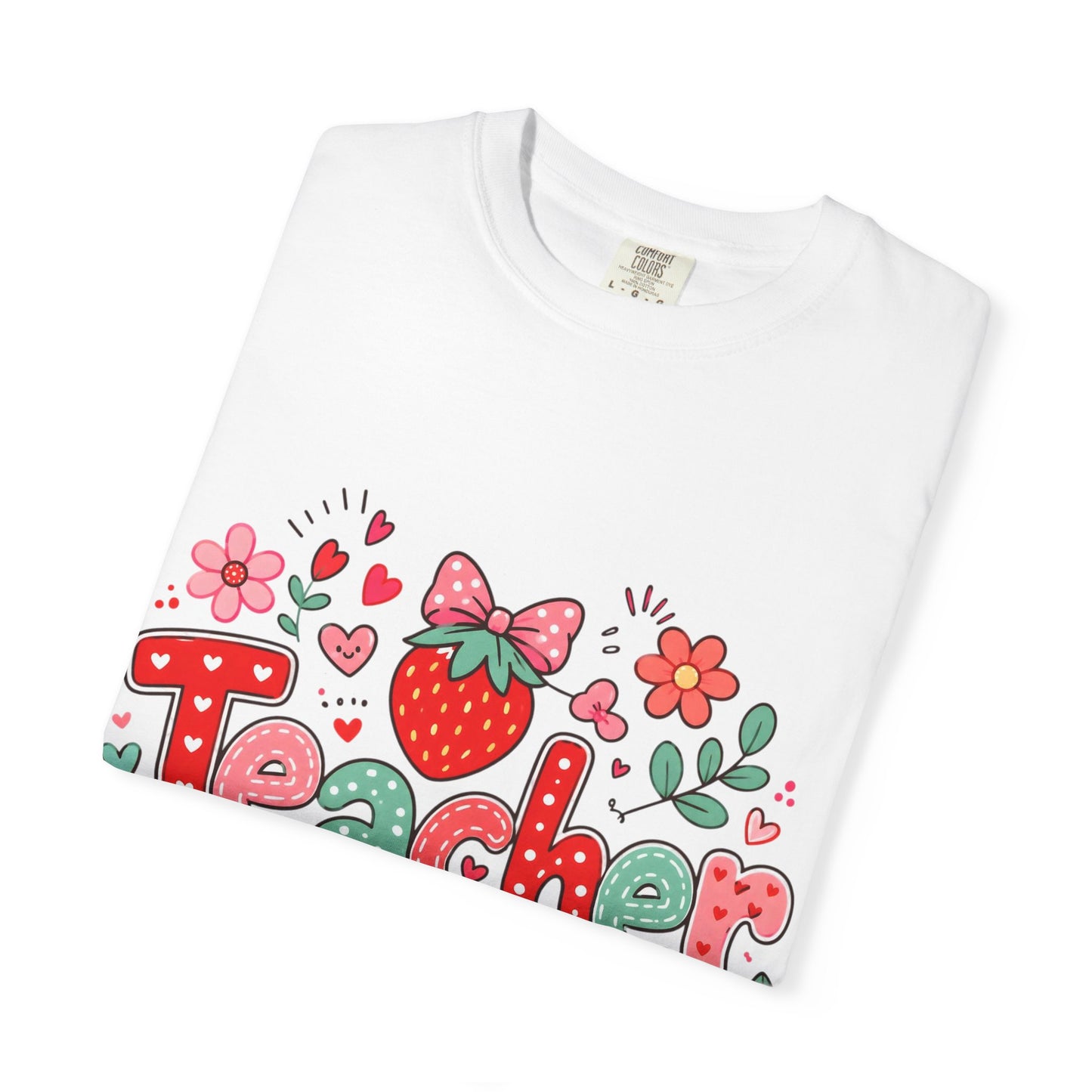 Teacher Strawberry Floral T-Shirt