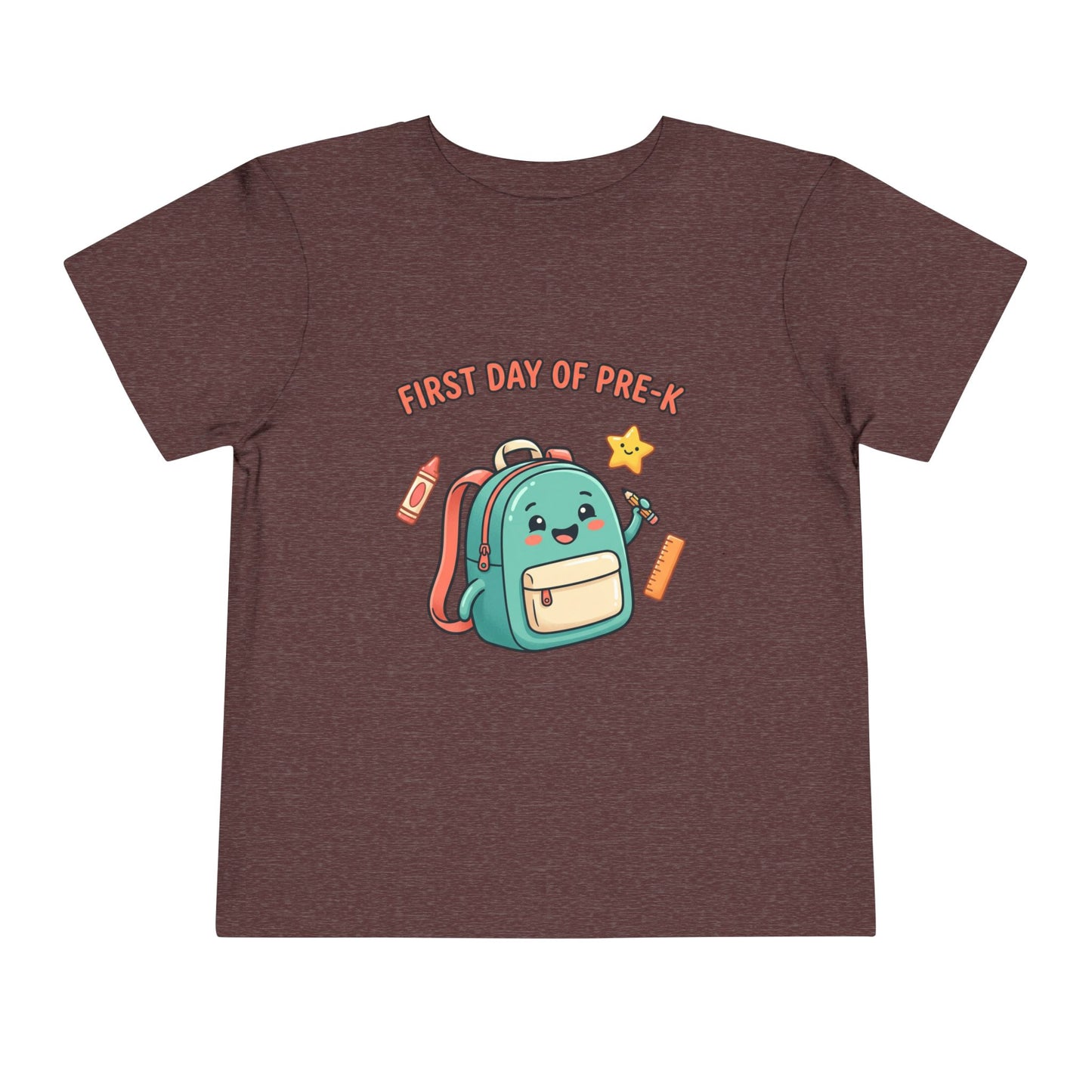 Toddler Tee - "First Day of Pre-K" Cute Backpack Design