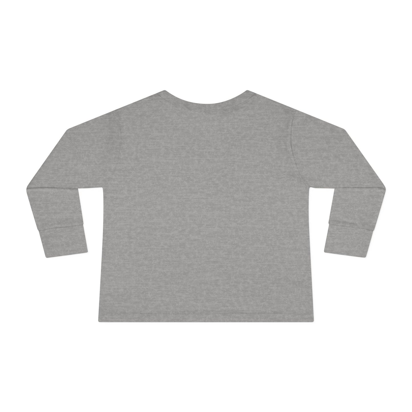 Toddler Long Sleeve Tee — "Hooked on the Outdoors" Cute Fishing Deer Graphic