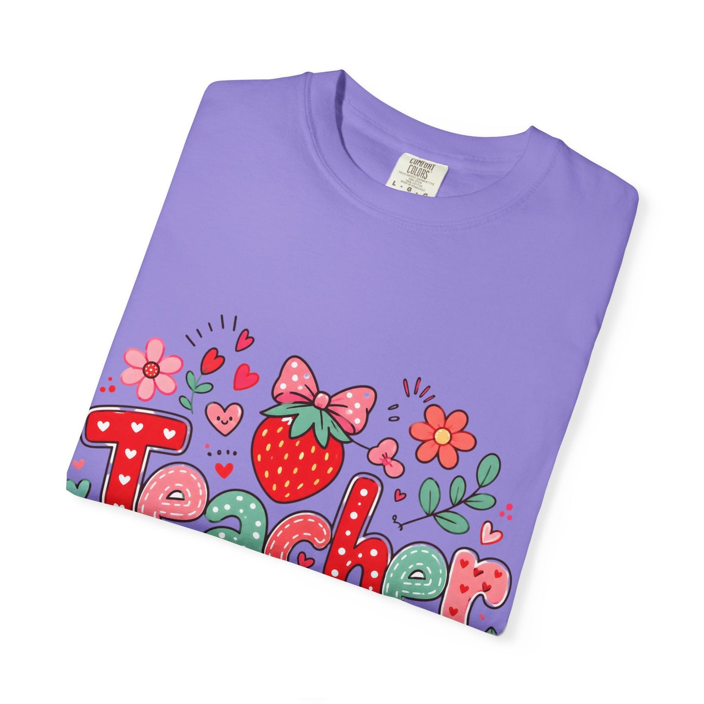 Teacher Strawberry Floral T-Shirt